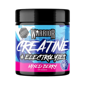 Warrior Creatine Plus Electrolytes 360 g Mixed Berry – kreatinmonohydrat med elektrolytter