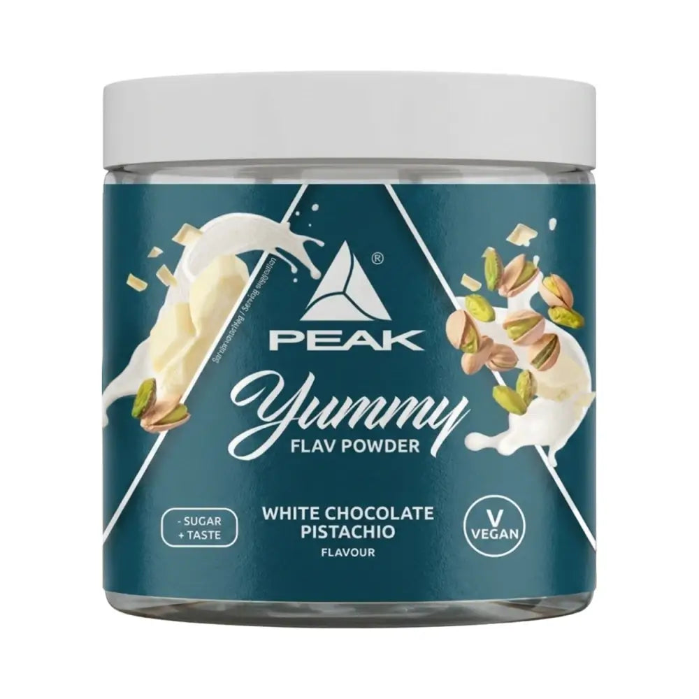 Peak Yummy Flav Powder 100 g White Chocolate Pistachio – smakspulver uten sukker