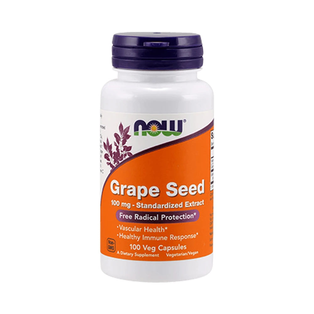 Now Foods Grape Seed 100 mg Standardized Extract (100 vcaps)