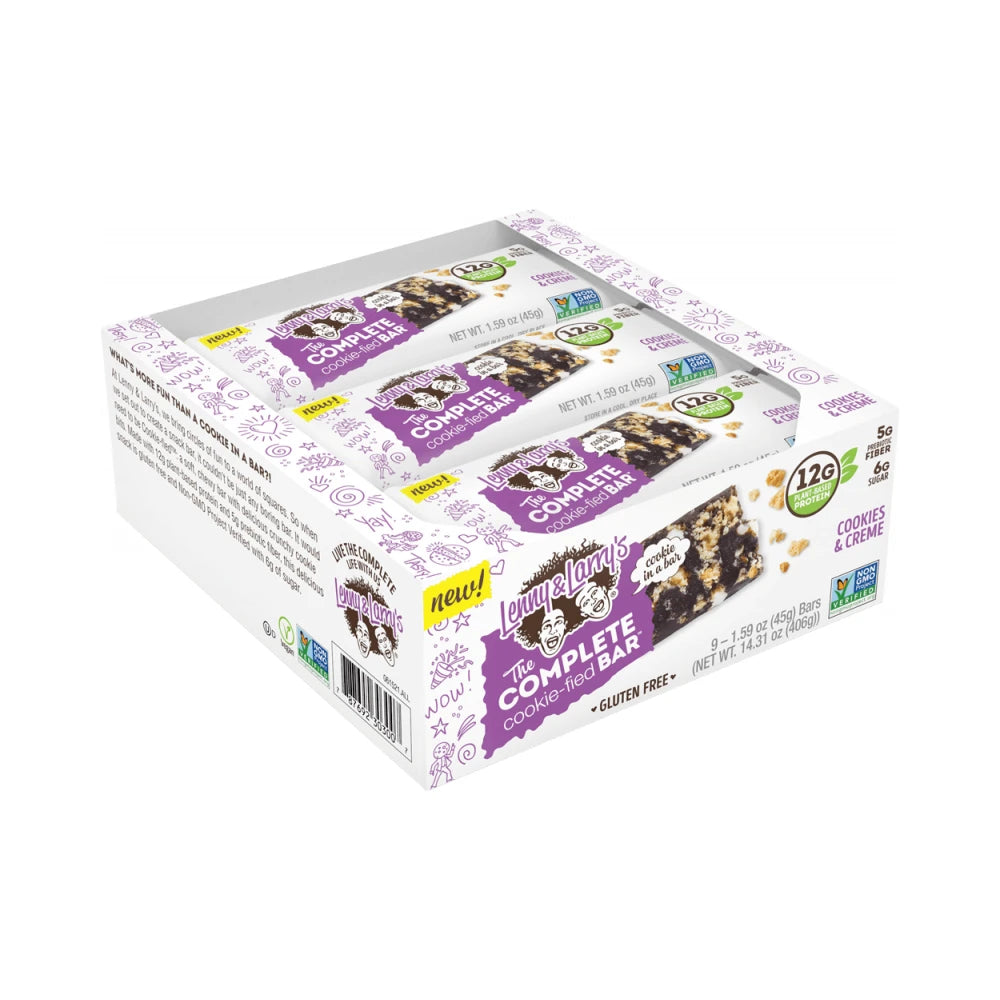 Lenny & Larry's The Complete Cookie-fied Bar (9x45g) Cookies & Cream