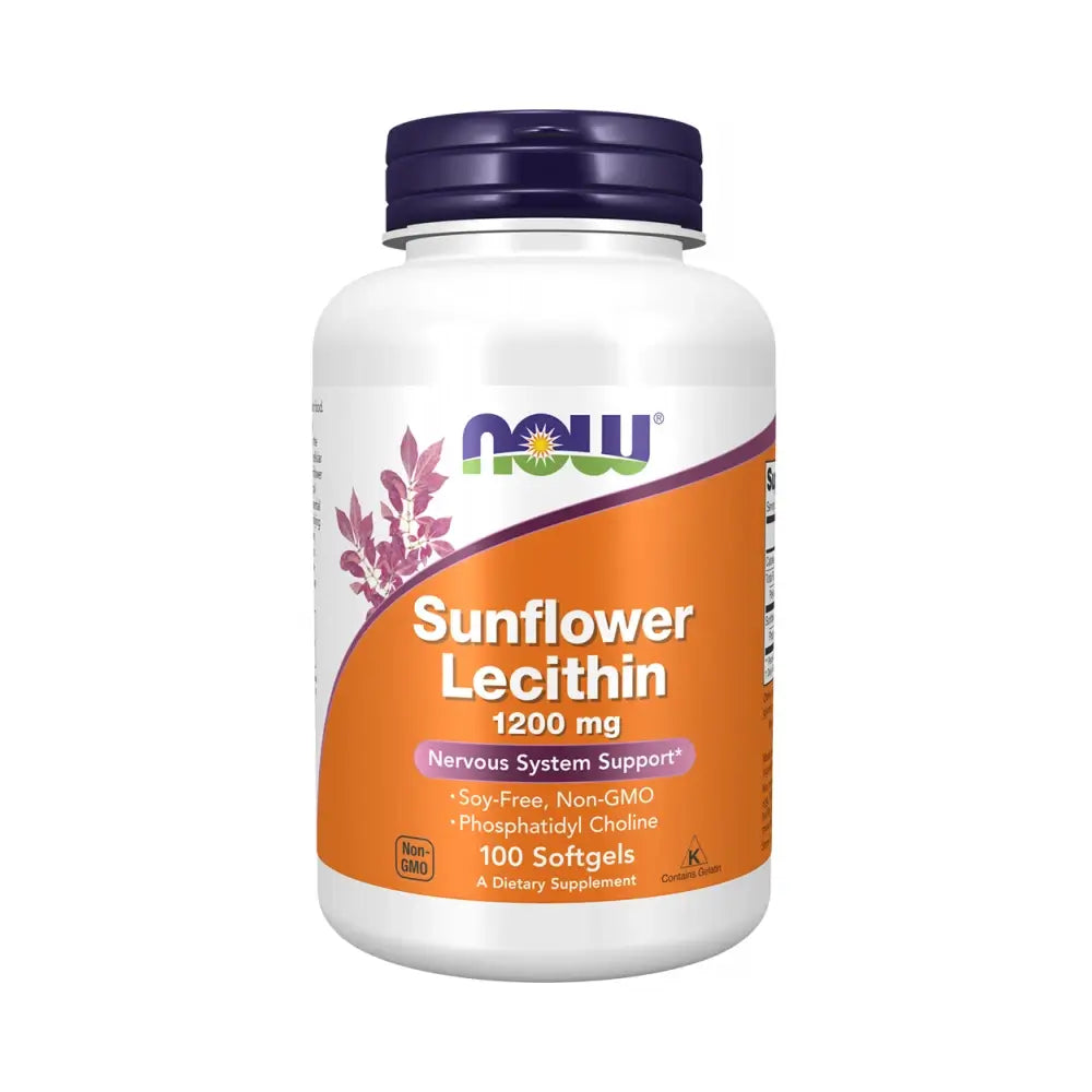 Now Foods Sunflower Lecithin 1200mg (100 softgels)