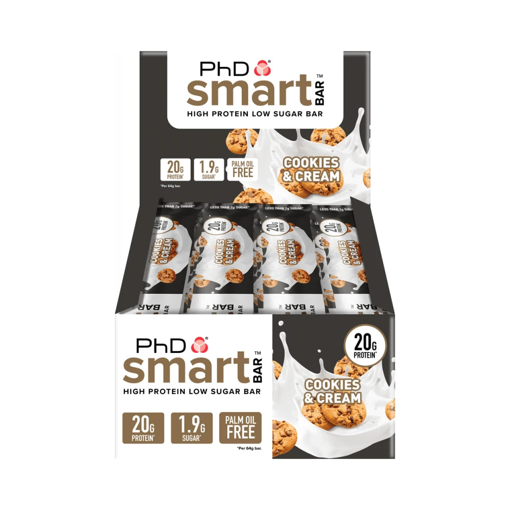PhD Smart Bar (12x64g) Cookies & Cream