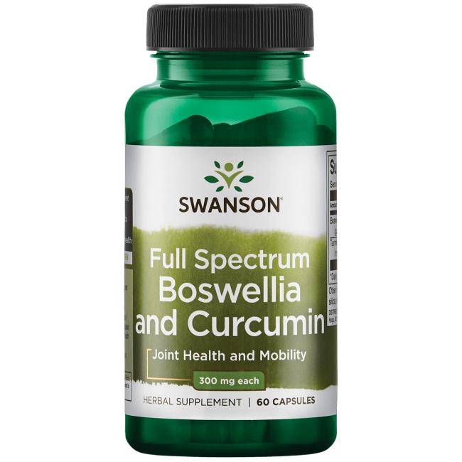 Swanson Full Spectrum Boswellia and Curcumin 60 Caps