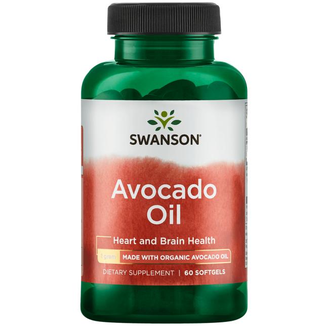 Swanson Avocado Oil made with Organic Avocado Oil 1 g 60 Sgels