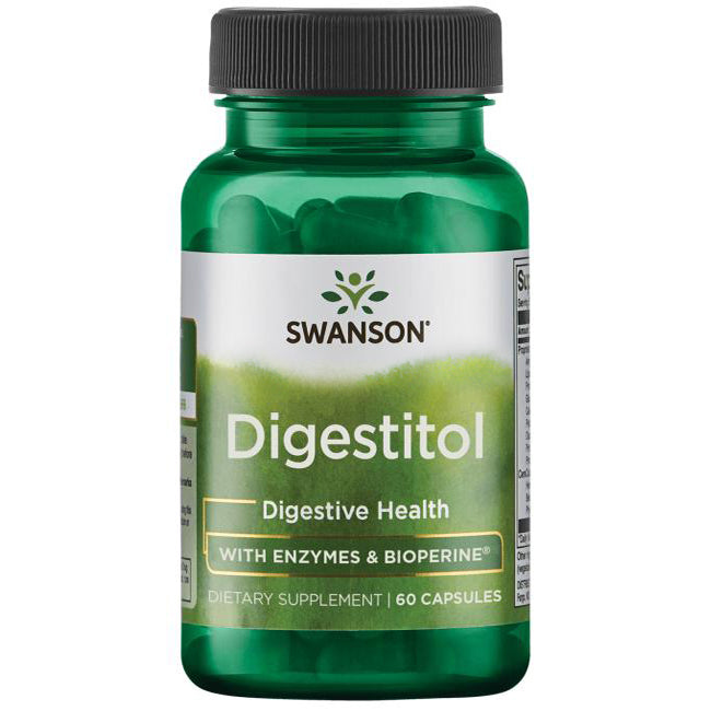 Swanson Digestitol with Enzymes & Bioperine 60 Caps