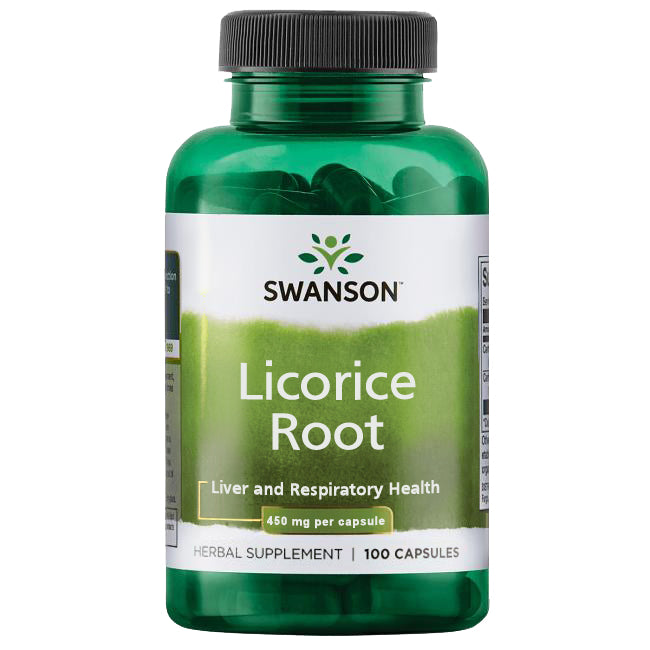 Swanson Licorice Root 450 mg 100 Caps
