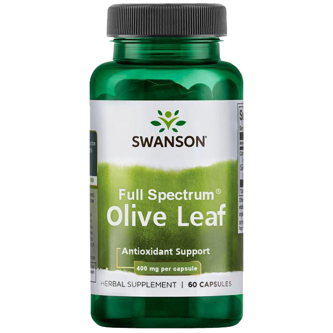 Swanson Full Spectrum Olive Leaf 400 mg 60 Caps