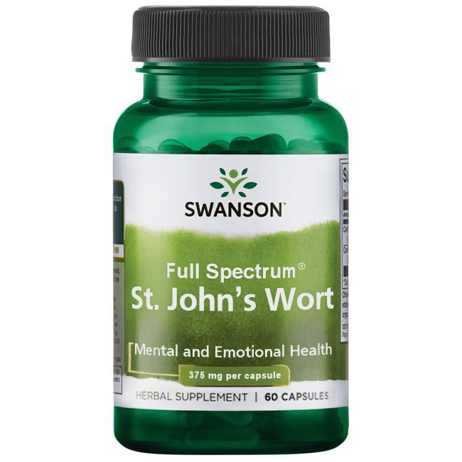 Swanson Full Spectrum St. John's Wort 375 mg 60 Vegan Caps