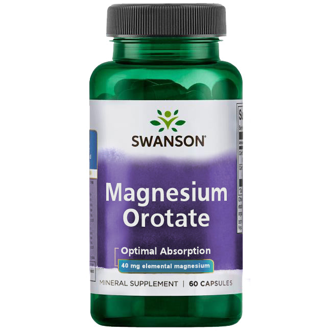 Swanson Magnesium Orotate 654 mg 60 Caps