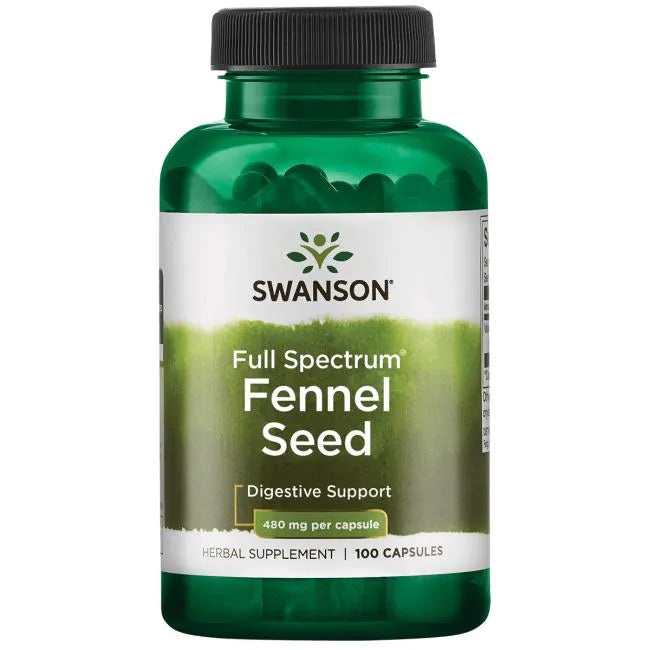 Swanson Full Spectrum Fennel Seed 480 mg 100 Caps