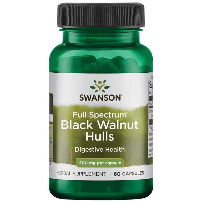 Swanson Full Spectrum Black Walnut Hulls 500 mg 60 Caps