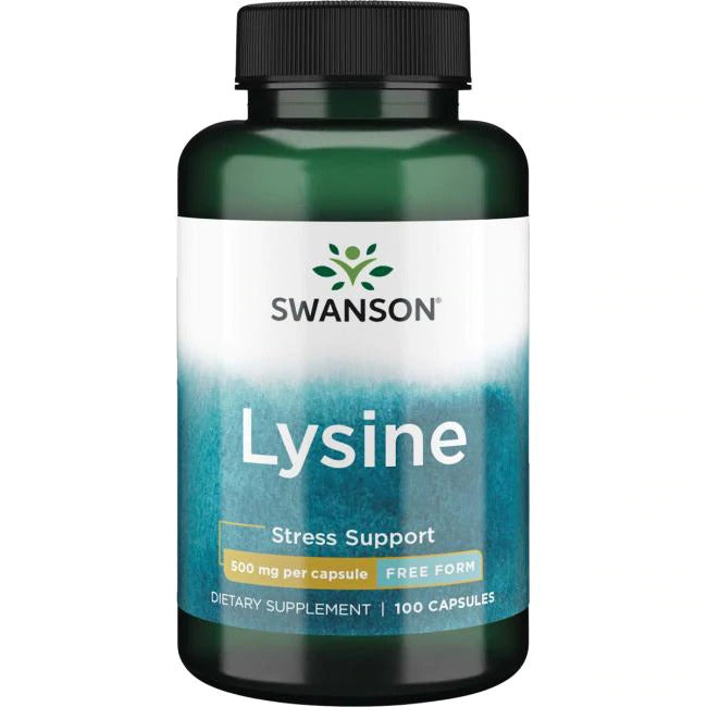 Swanson L-Lysine - Free Form 500 mg 100 Caps