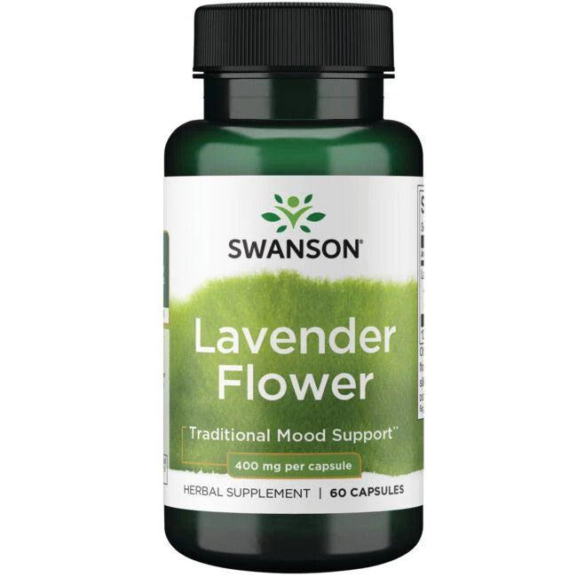 Swanson Lavender Flower 400 mg 60 Caps