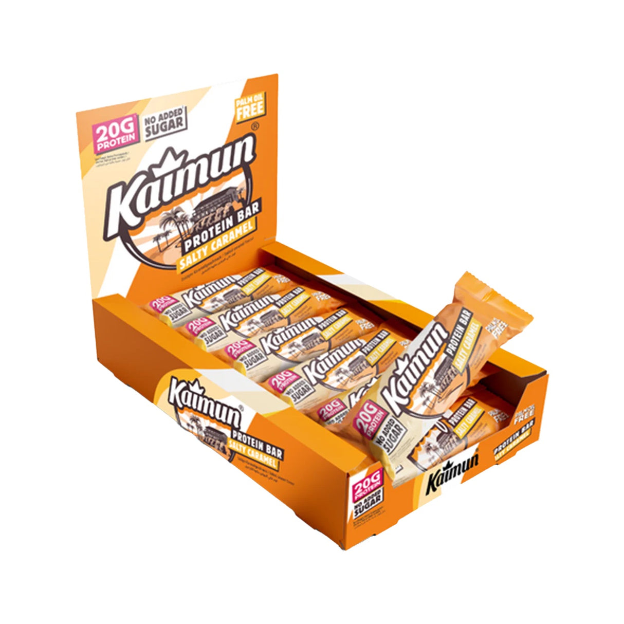 Kaimun Protein Bars - 12 x 55 g - Salty Caramel