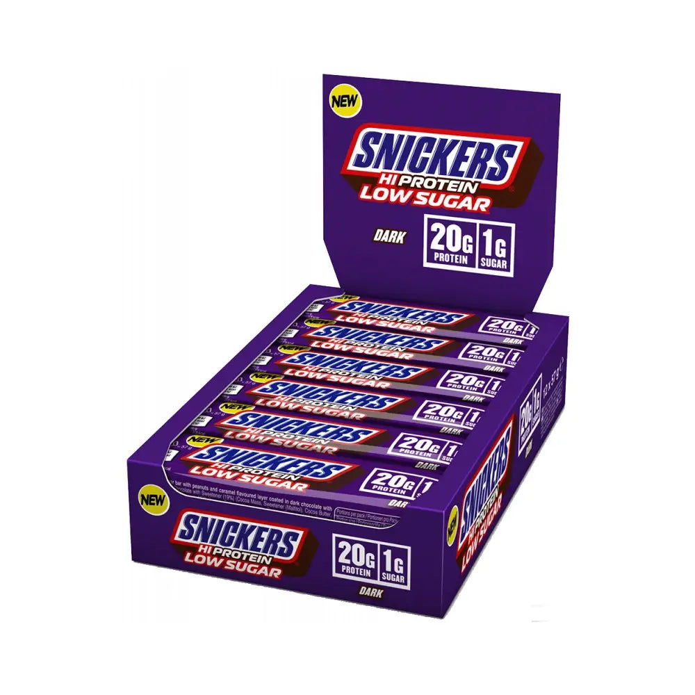 Snickers Dark Low Sugar High Protein Bar (12x57g)