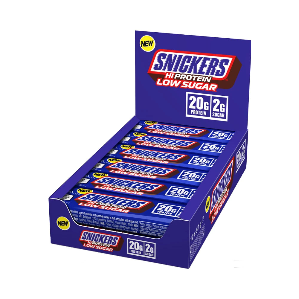 Snickers Low Sugar High Protein Bar (12x57g) Milk Chocolate – COORE