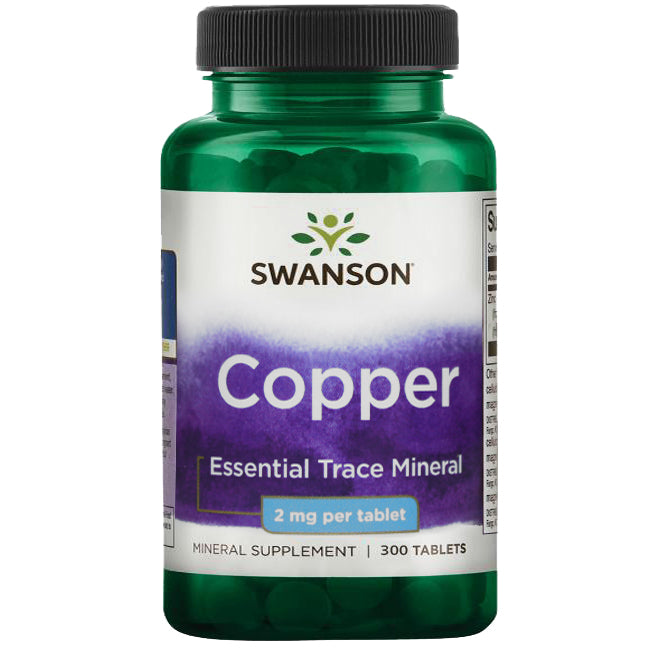 Swanson Copper 2 mg 300 tabs