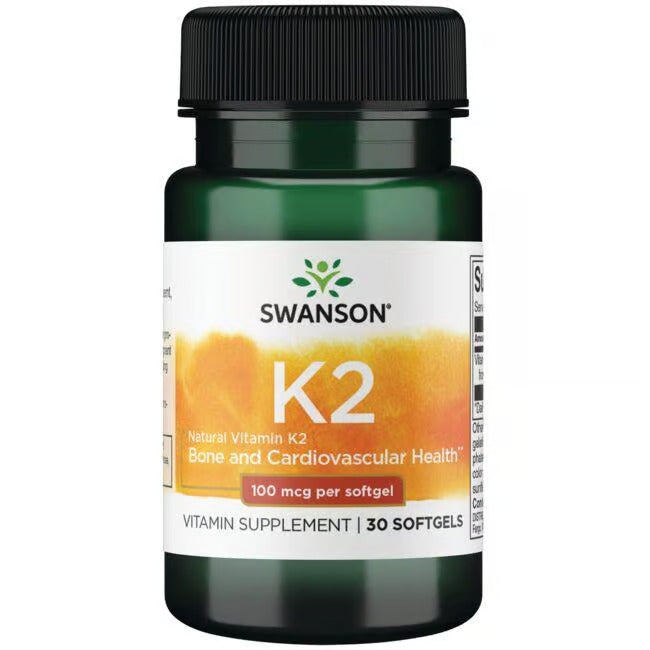 Swanson High Potency Natural Vitamin K-2 30x100mcg
