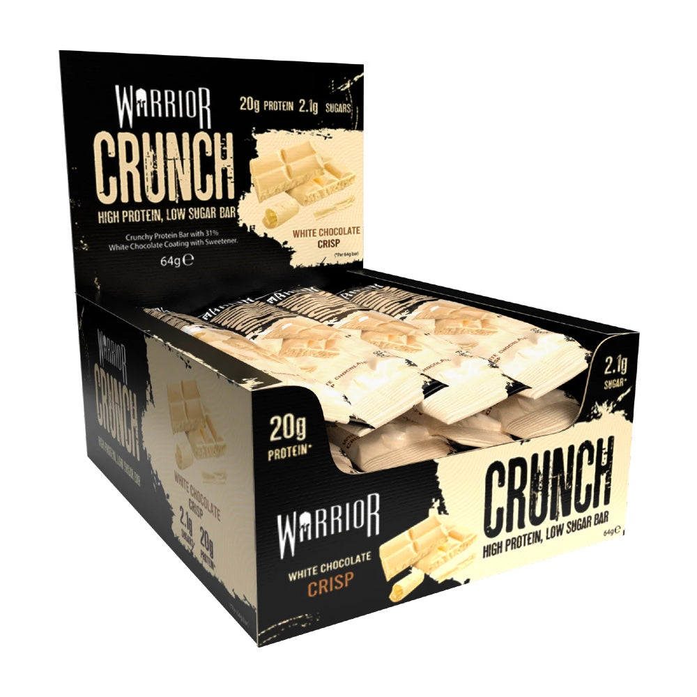 Warrior Crunch Bar - 12x64g - White Chocolate Crisp