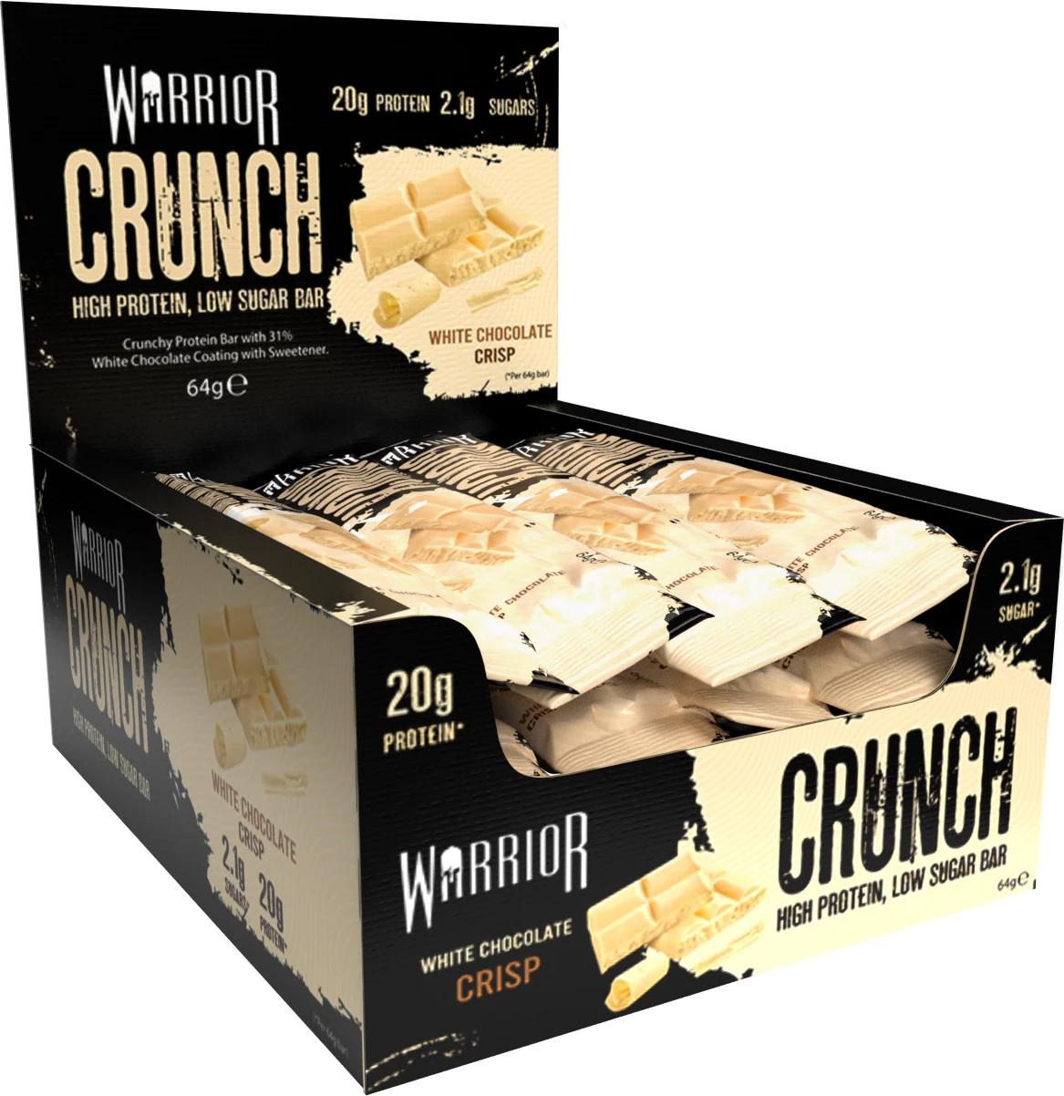 Warrior Crunch Bar - White Chocolate Crisp 64g